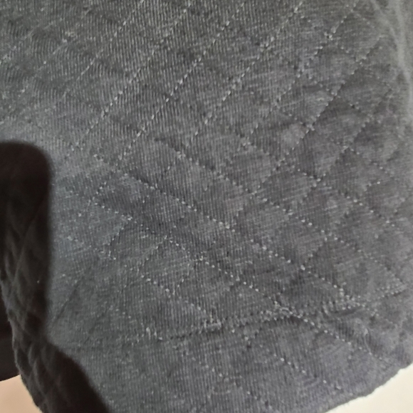 Rag and bone jean quilted sweatshirt black sweater - Picture 3 of 12